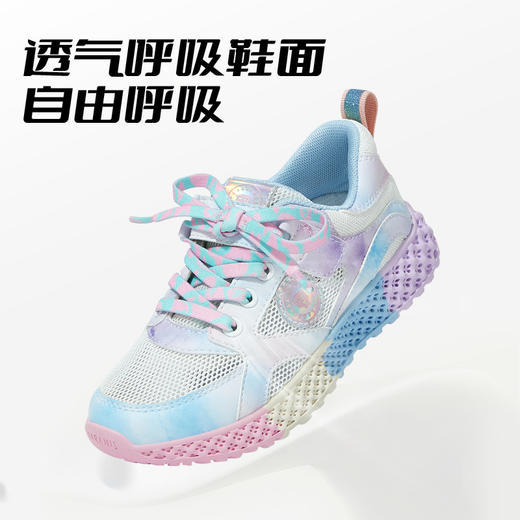 泰兰尼斯夏款中大童时尚炫彩女童运动鞋T01D3B2793 商品图4
