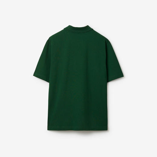 BURBERRY 巴宝莉 男士马术骑士徽标刺绣棉质短袖polo衫 绿色 8083601 B8636 商品图1