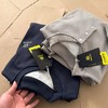 F012230新品小立领半门巾华夫格加绒长袖打底衫卫衣长袖情侣T恤 商品缩略图5