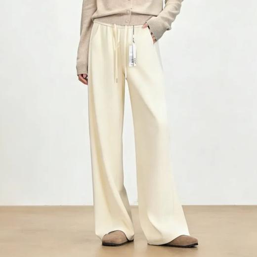 STIU·羊毛雪花绒阔腿裤，lu家同款，堪比“液体羊毛”，巨暖巨软滑！冬天穿出超模腿 商品图0