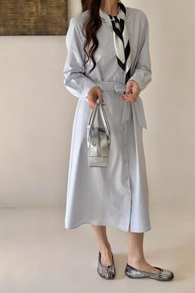 Le Malene 气质温柔法式chic衬衫连衣裙 22069