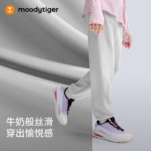 【大J专属】moodytiger男女童26新款运动奶皮裤束脚长裤61211301 商品图1