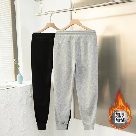 D012260银狐绒抽绳松紧腰运动休闲束脚华棉卫裤 商品图2