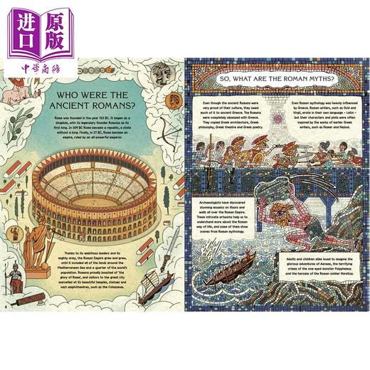 【中商原版】趣味漫画神话故事集 古罗马的神话诸神与角斗士 Comic Strip Myths Myths Gods and Gladiators in Ancient Rome 商品图1
