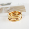 【95新】BVLGARI宝格丽B.zero1系列32430318K黄金三环弹簧戒指60号中性款 120126NJS07 商品缩略图1