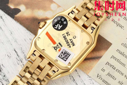 与豹同行 一跃入心 AF卡地亚猎豹系列 贝母面 中号表盘尺寸：27×37mm 女士腕表 商品图5