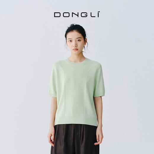 东黎 • 复苏的呼吸 小山羊绒女士圆领半袖 6057 商品图4