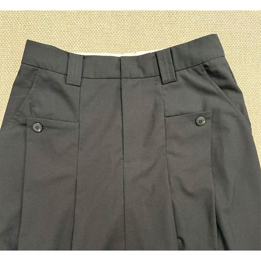 审美定力 2026早春 极简chic nerd风 高智感H型黑色简约长半裙 意大利订单款 显瘦梨型福音 商品图5