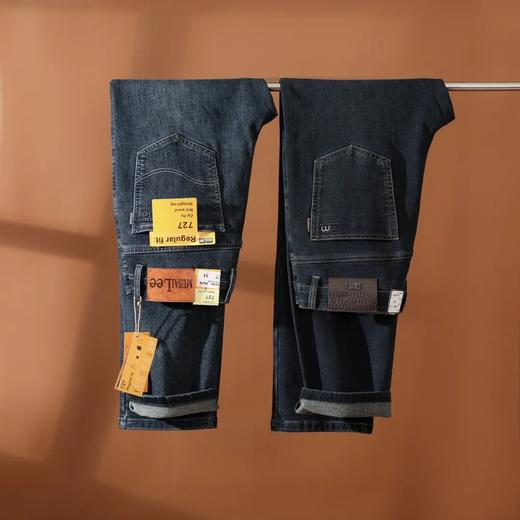 四面弹力 新款男士宽松直筒百搭舒适牛仔裤 商品图1