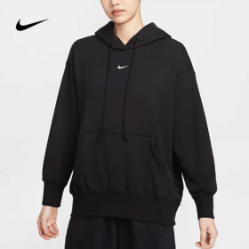 Nike耐克2025冬季款女士连帽套头刺绣卫衣HV8103-010