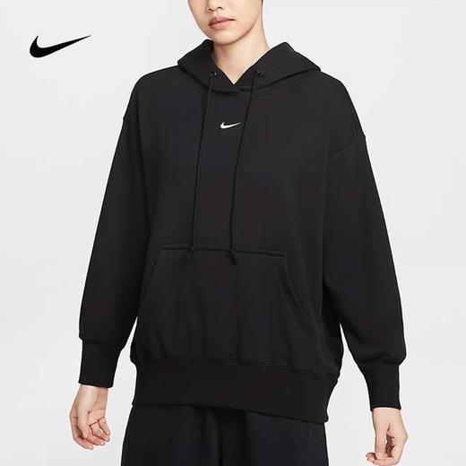 Nike耐克2025冬季款女士连帽套头刺绣卫衣HV8103-010 商品图0