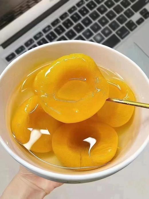 【黄桃罐头红色礼盒】🍑手工鲜切👍肉质肥美、咬开爆汁，🍑正宗黄桃之乡安徽砀山🌱7-8成熟鲜桃现灌！ 商品图1