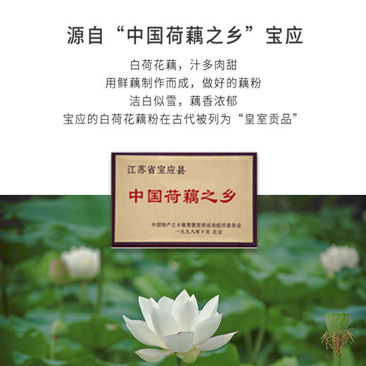 正安 古法藕粉 坚持古法非遗20斤藕≈1斤粉 甘润爽滑脾胃拒绝秋冬季干燥 冲调羹品早餐代餐老人易食家庭食品 手作宝应藕粉 250克/罐 商品图4