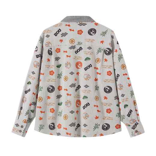 ONIARAI/鬼洗26春季新品棒系列好运纹样满印外套休闲男 N340248 商品图4