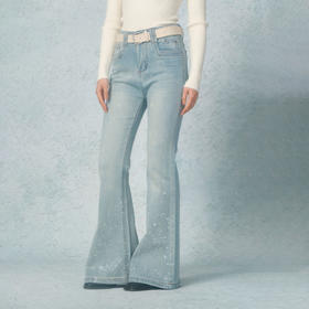 满天星紧身微喇牛仔裤-纪念日百货门店同款169262170