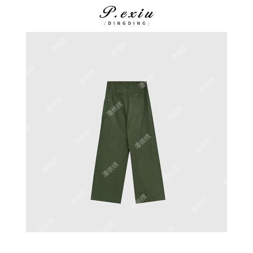 04-3潘依绣丁丁宠粉韩系简约炒色长裤牛仔裤Q1808 商品图1