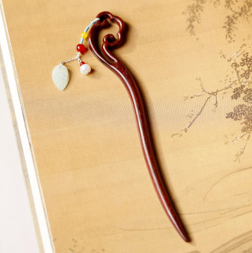 【青山特惠】小叶紫檀【清云】发簪 s20 商品图5