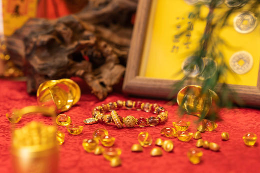 ² 【灵顺寺财神庙】古法香灰琉璃手串 HM02-CRMM-XJJ 商品图2