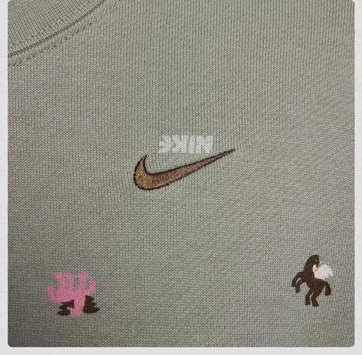 NIKE耐克女卫衣2026春马年限定CNY针织圆领印花套头衫IQ3825-276 商品图2