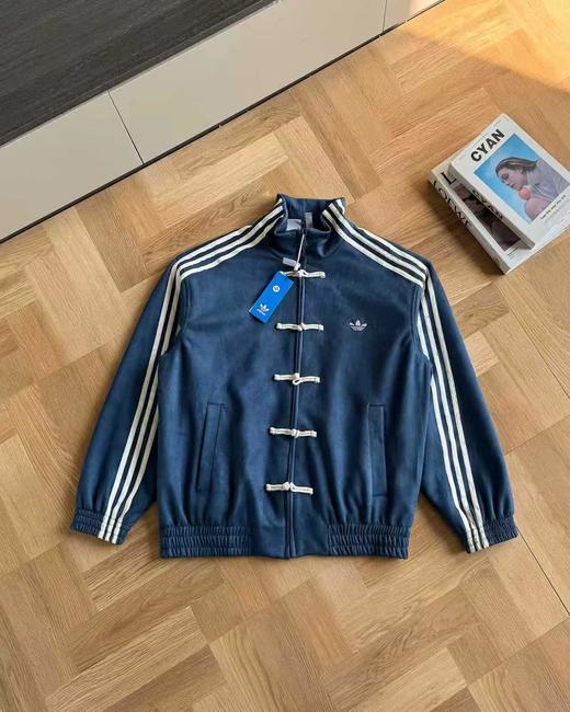 D012245蛇年限定新中式国风唐装麂皮立领外套 商品图8