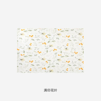 英氏（YEEHOO）竹棉抗菌吸湿透气浴巾新生洗澡巾男女宝毛巾 满印花叶115*115CM 商品图2