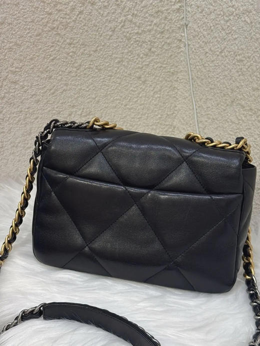 Chanel 19Bag 小号 黑金 羊皮 斜挎包 商品图1
