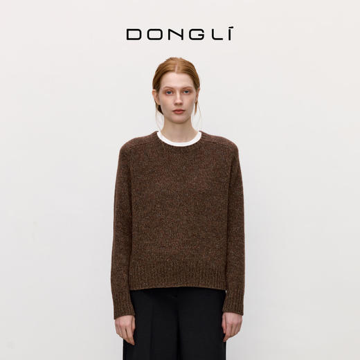 东黎 • 复苏的呼吸 山羊绒女士圆领套衫 6008 商品图3