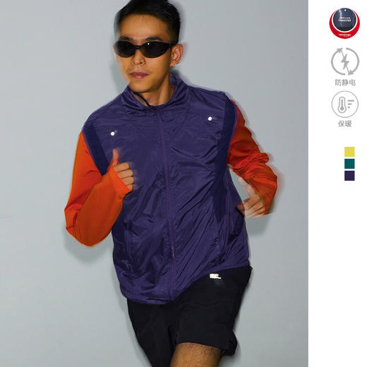 CryingCenter保暖锁温立领双拉马甲秋冬运动拼接运动马甲 商品图0