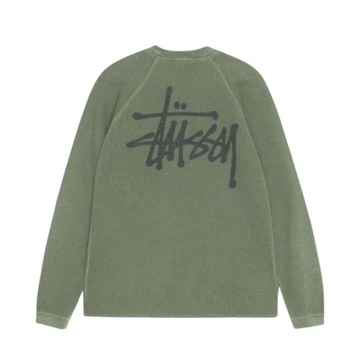 D012263字母logo情侣圆领华夫格长袖卫衣 商品图2