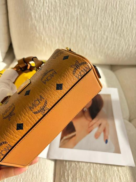 F012228精典干邑色迷你波士顿保龄球手提斜挎包mini包 商品图10