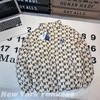 F012217满印老花立领廓形面包羽绒服男女同款情侣款 商品缩略图10