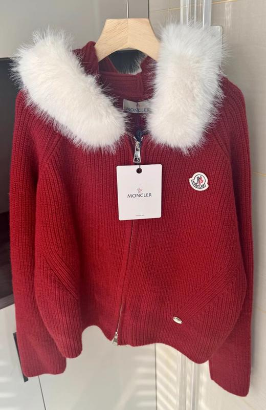 F012209深灰坑条针织拉链开衫宽松落肩的oversize版型针织衫 商品图8