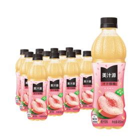 可口可乐（Coca-Cola）美汁源  汁汁桃桃饮料 450ml*12瓶  新老包装随机