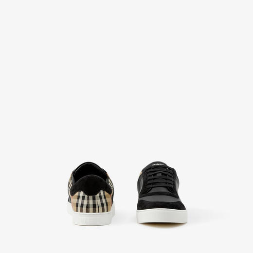 【二】BURBERRY 巴宝莉 男士皮革、绒面革和格纹休闲运动鞋 混色 8070818 A7626 商品图4