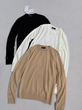 F012219女士针织衫秋季纯色打底衫休闲上衣潮