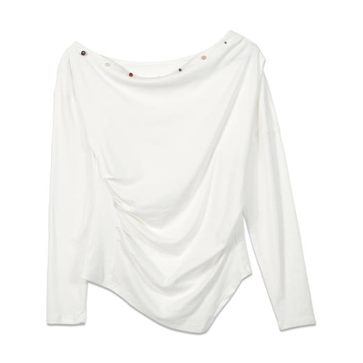 设计感气质斜肩长袖T恤-纪念日百货门店同款169261986 商品图3