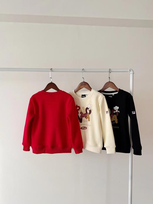 D012271金马卡通字母儿童款圆领加绒卫衣 商品图1