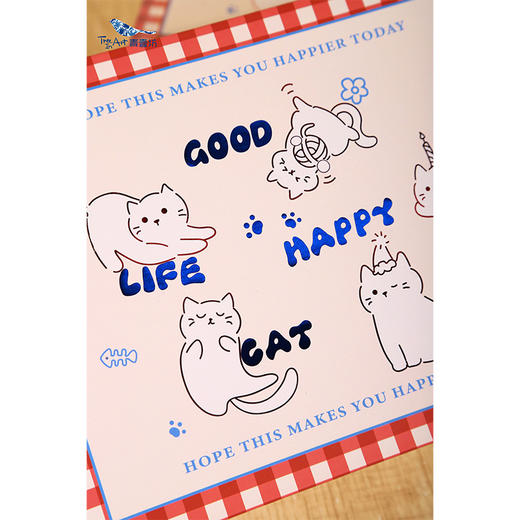 中号线条小猫礼物盒M礼盒-纪念日百货门店同款167193836 商品图1