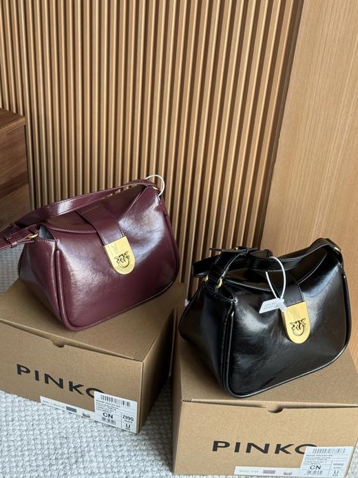 PINKO 漆面可调节燕子包腋下包PIN042A106★ 商品图8