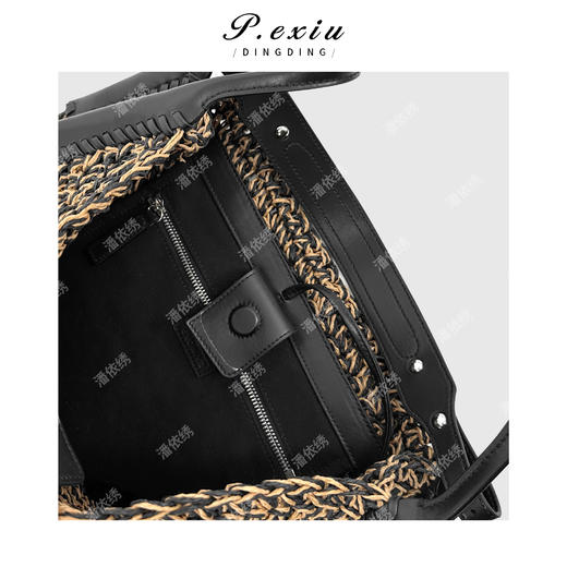 04-5潘依绣丁丁宠粉潘依绣 手工编织女士手提包单肩腋下包 CF1700 商品图2