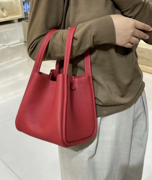 正品Songmont女士菜篮子真皮水桶包012202 商品图6