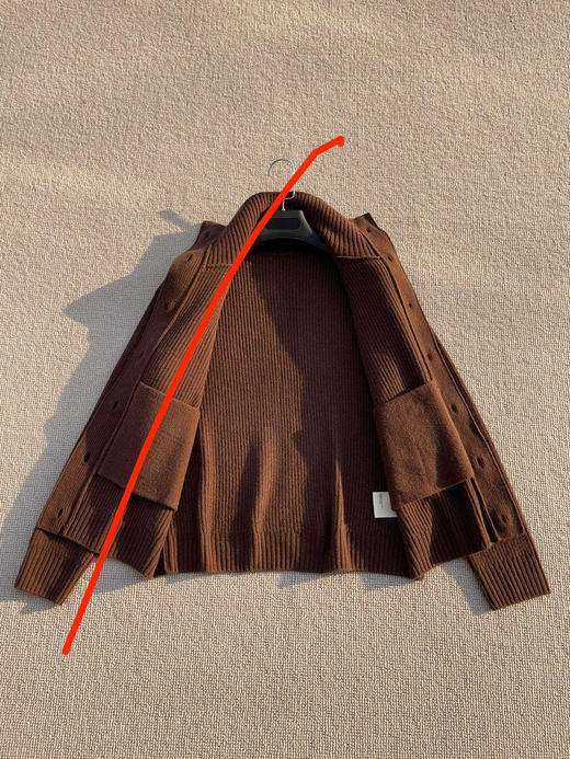 122-1 排他性独家圆正 小禾 专用牦牛绒 两用翻领针织开衫 商品图10