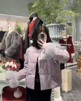 【门店同款】ENJOY冬季“烟火漫春”紫檀云深中式羽绒外套 169643571