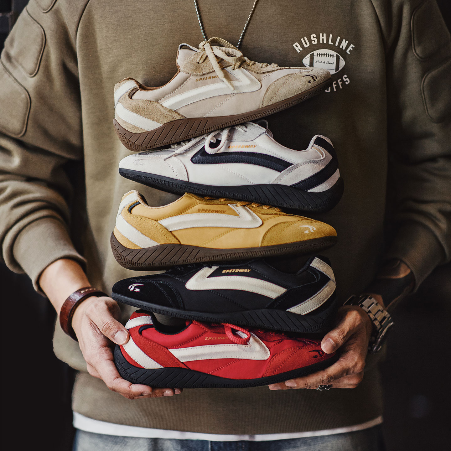 马登极速赛车鞋男款2025夏季新款复古透气德训鞋薄底运动休闲鞋子