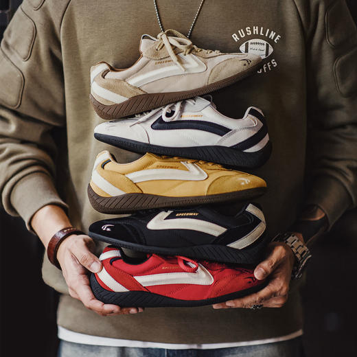 马登极速赛车鞋男款2025夏季新款复古透气德训鞋薄底运动休闲鞋子 商品图0