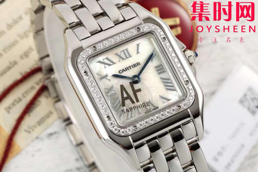 与豹同行 一跃入心 AF卡地亚猎豹系列 贝母面 中号表盘尺寸：27×37mm 女士腕表 商品图2