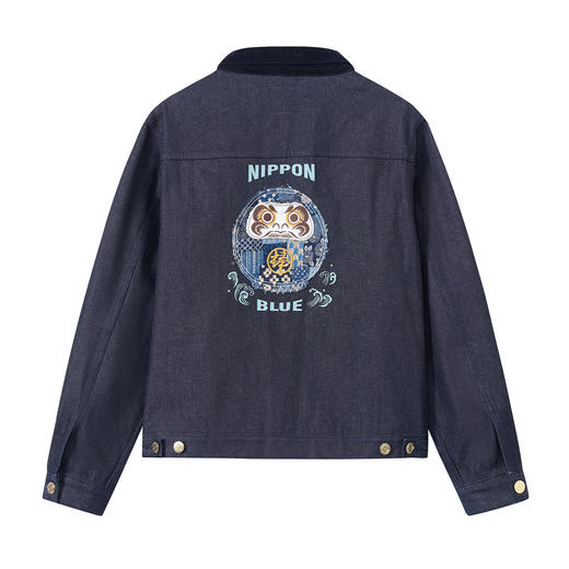 ONIARAI/鬼洗26春季棒系列复古花布达摩灯芯绒牛仔外套男 N340252 商品图4