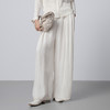 【林栖设计小店】简叙素影|天丝亚麻白色压褶垂感2026春新款宽松阔腿裤子1961081 商品缩略图7