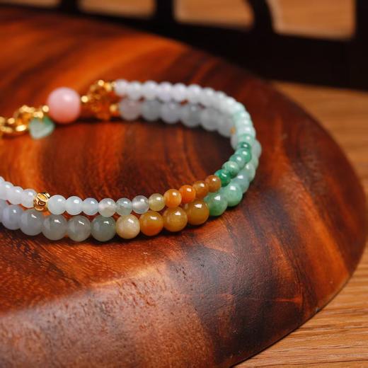 青云直上 精品翡翠双圈手链 cf 商品图3