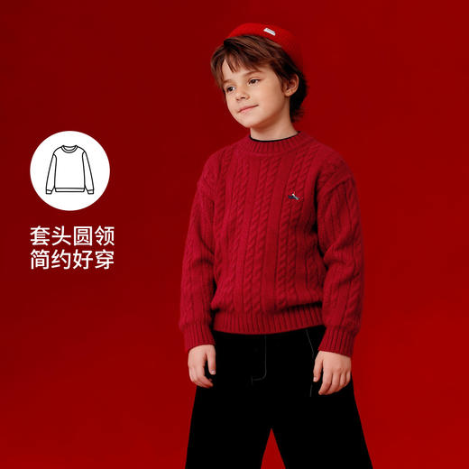 【纳维凯尔】【120-170】Navigare意大利小帆船毛衣男童麻花针织衫 商品图2